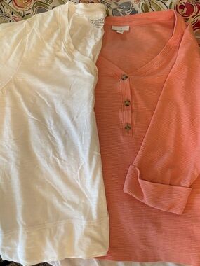 2 tops J. Jill and Chicos